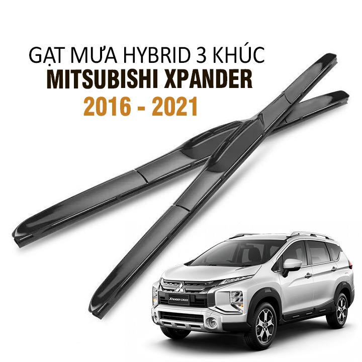 Gạt Mưa Xe Mitsubishi Xpander Hybrid Gạt 3 Khúc Lưỡi Silicone Cao Cấp Chính Hãng