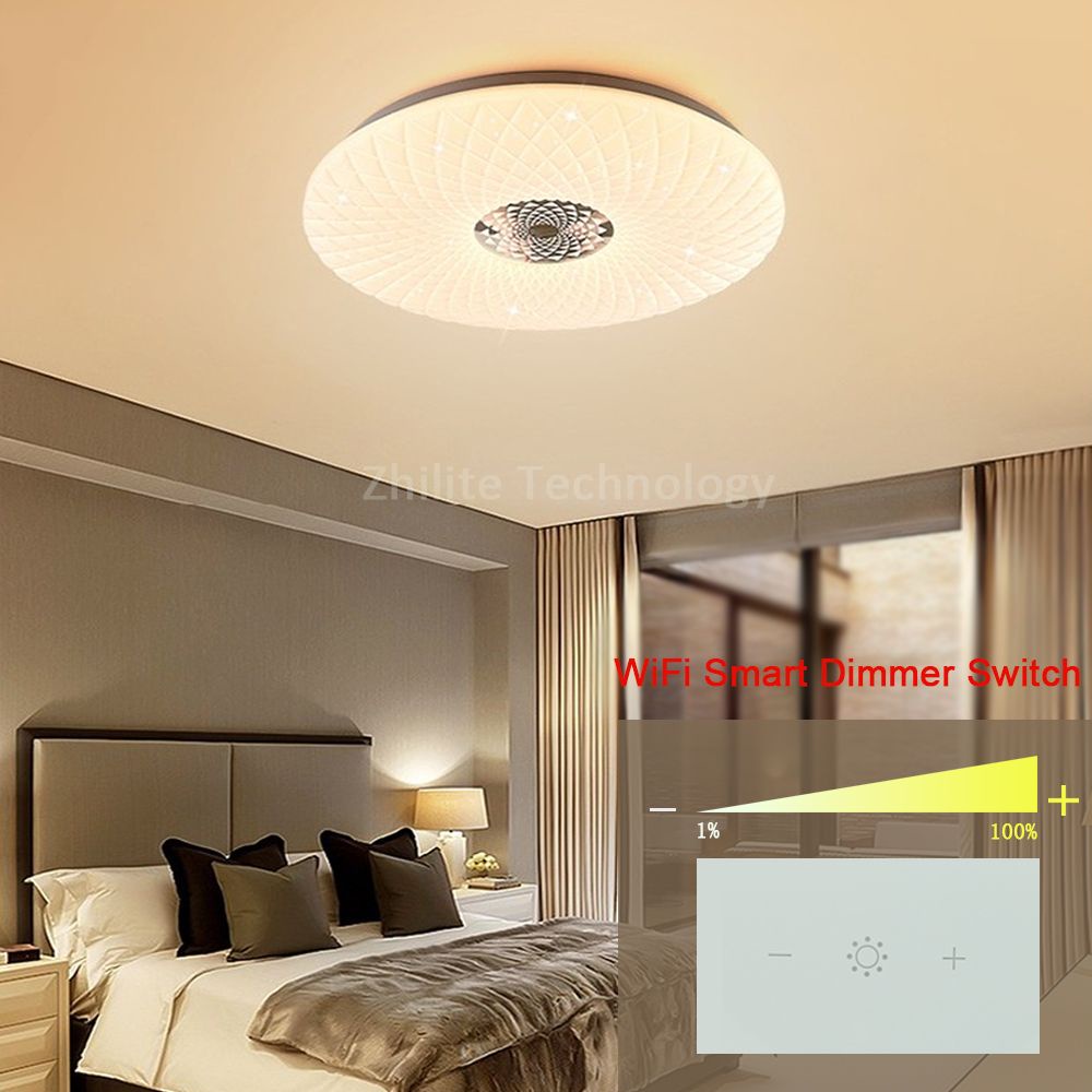 Công Tắc Wifi Điều Khiển Đèn có Dimmer chỉnh sáng tối Tuya Smart Life