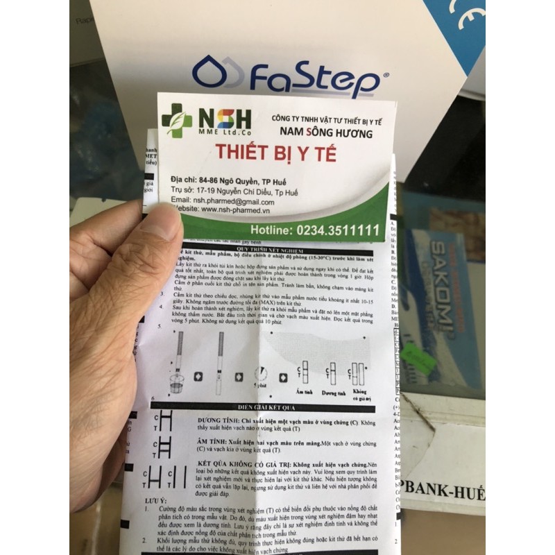 ❤ HỘP 50 que thử Test thử nhanh má túy đá 1 chân Fastep, que test xét nghiệm nhanh tại nhà MET Methamphetamine ma tuý đá