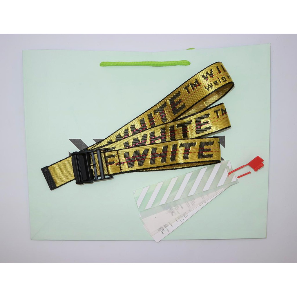 Off White Thắt Lưng Màu Vàng / Bạc Chất Lượng Cao