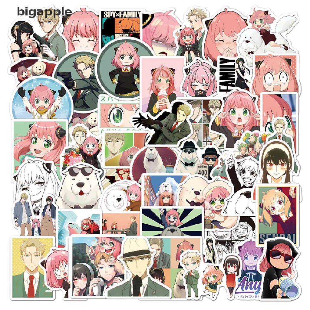 bigapple 100PCS  SPY x FAMILY Anime Manga Stickers Yor Forger Loid Forger Anya  Sticker RDG