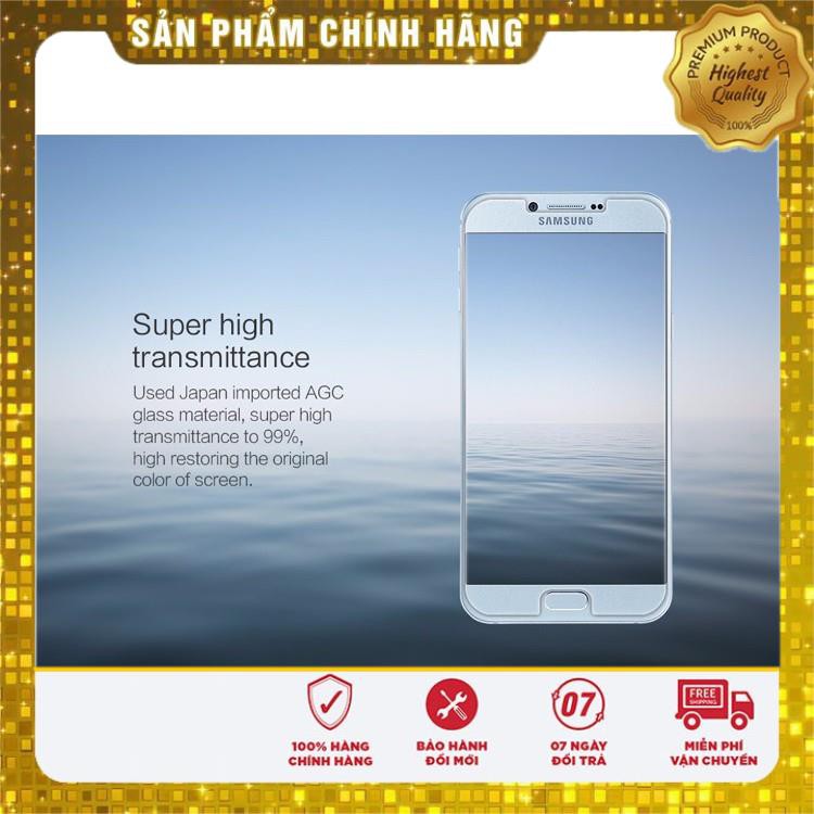 Miếng dán kính cường lực cao cấp cho Samsung Galaxy A8 2016 chính hãng Nillkin độ cứng 9H (Tặng kèm miếng dán mặt lưng)