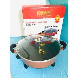 Nồi lẩu 2 ngăn Lorente LT - 760 ( 5 lít)
