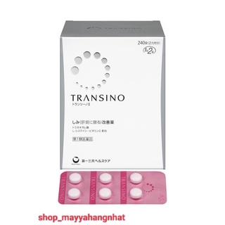 Hộp viên uống transino whitening 240 viên nhật bản