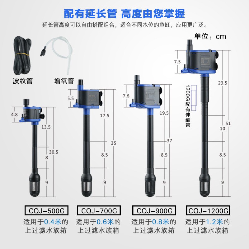 MÁY BƠM SUNSUN CQJ NHỎ GỌN CHO BỂ CÁ