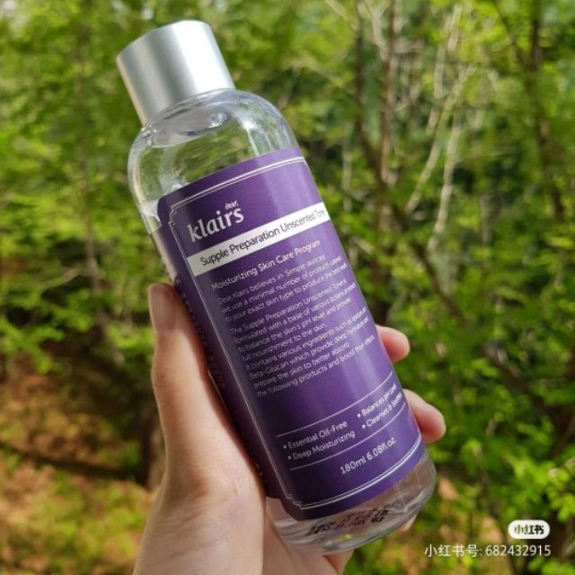 Nước hoa hồng Klairs Supple Preparation Unscented Tone