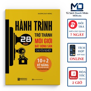 Sách Kinh Tế - Hành Trình 28 Ngày Trở Thành Môi Giới Bất Động Sản Chuyên Nghiệp - Đọc Kèm Apps - Bizbooks