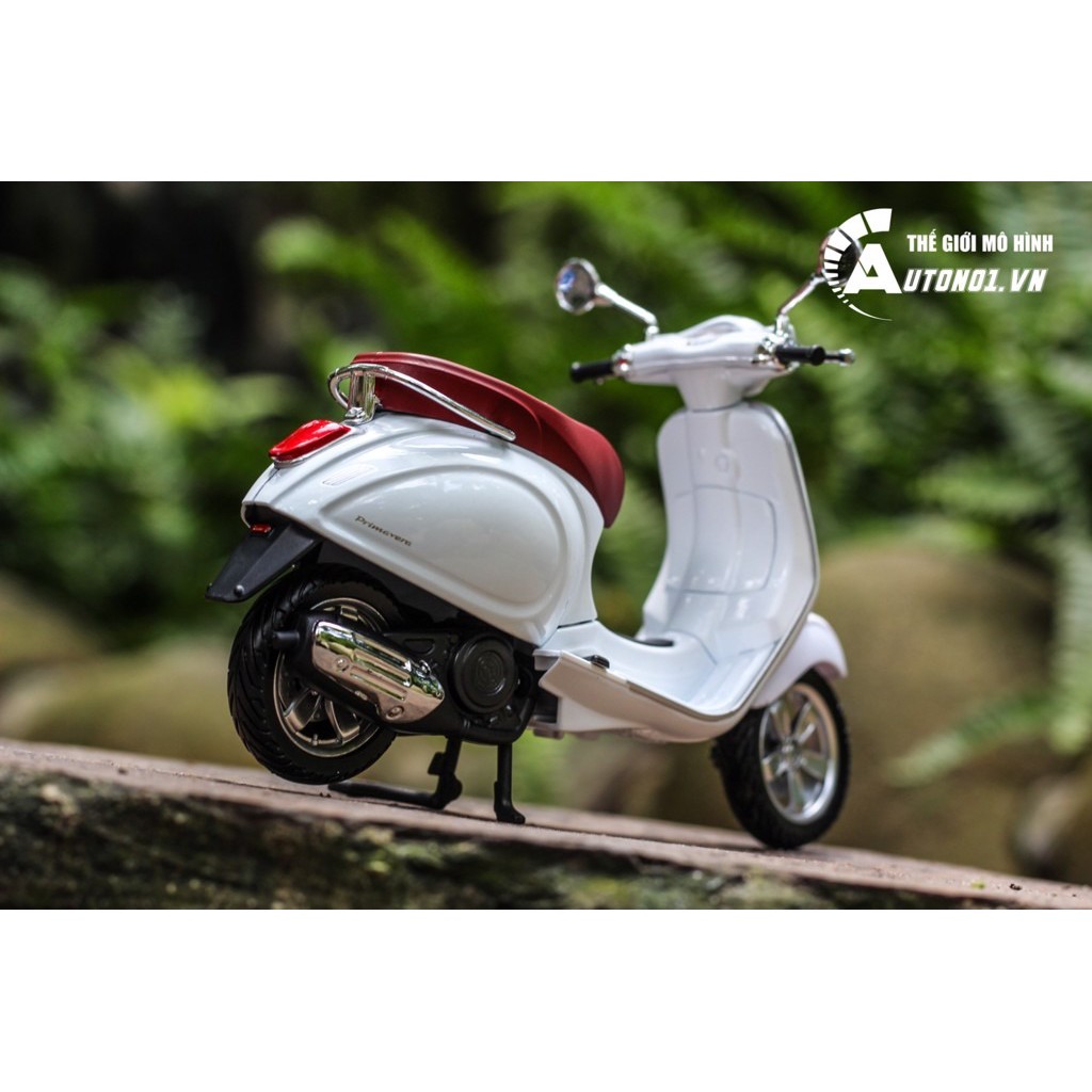 MÔ HÌNH XE VESPA PRIMAVERA 150 WHITE 1:12 MAISTO 6901