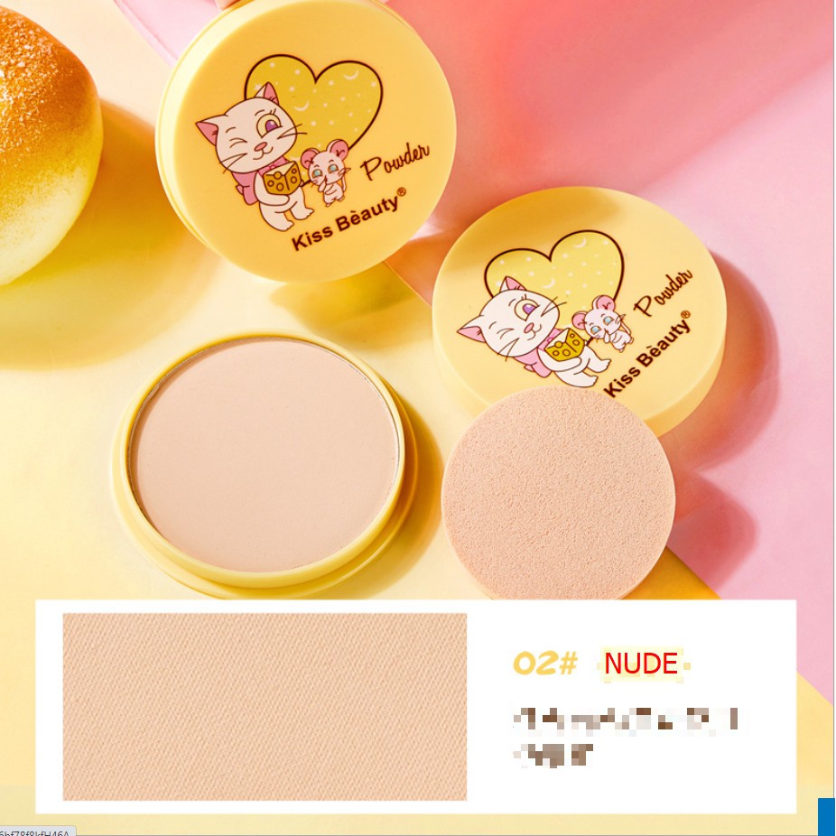 Phấn Nền MÈO PHÔ MAI 81440 Kiss Beauty Chính Hãng Nội Địa