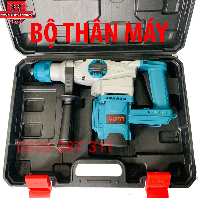 Máy Khoan Đục Dùng Pin VOTO 42V Chân Pin Phổ Thông Makita 4cm