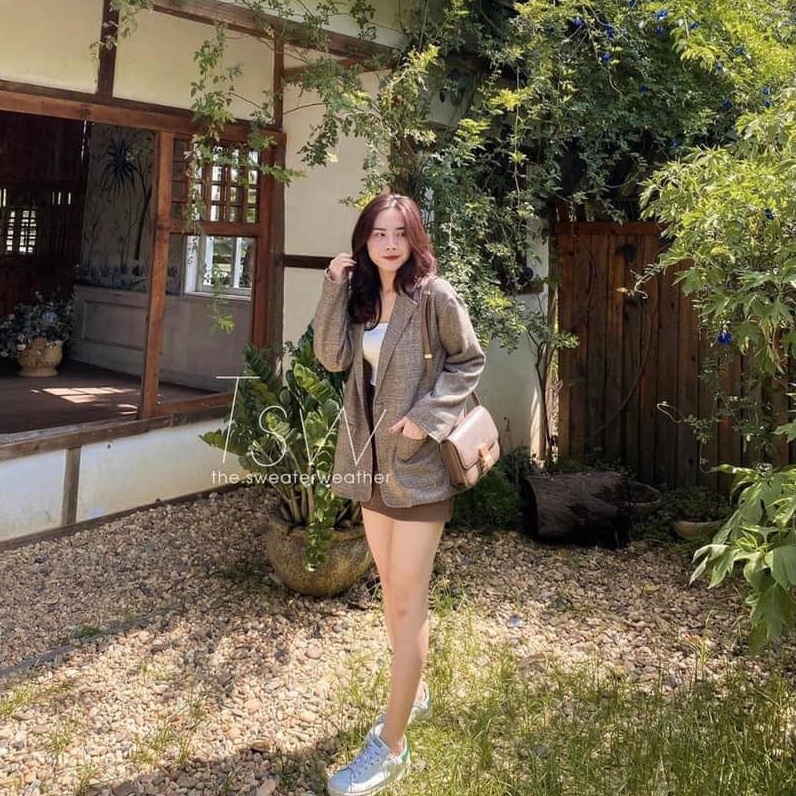 Giá sỉ - Áo blazer chất dạ mỏng thu đông loại 1 ullzzang nữ kèm ảnh thật - Xưởng may hạnh hồng | BigBuy360 - bigbuy360.vn