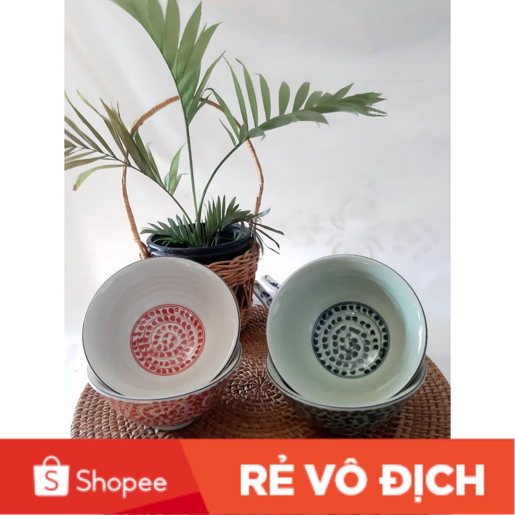 Bát (Chén) Cơm Gốm Sứ Vẽ Hoa Văn- Gốm Sứ Bát Tràng (mẫu 1,2,3,4) ,có ảnh thật