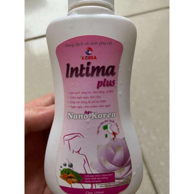 Dung Dịch Vệ Sinh Phụ Nữ Intima Plus Vệ Sinh Vùng Kín, Ngăn Ngừa Nhiễm Khuẩn, Khí Hư 100ml - Hàn Quốc - Derma Beauty