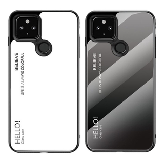 Ốp điện thoại kính cường lực cao cấp cạnh mềm cho Google Pixel 5 Xl 4a 5g 

