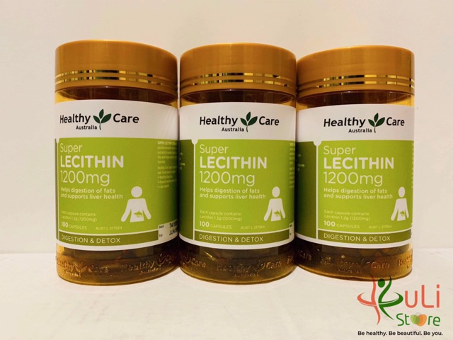 Mầm đậu nành Healthy Care Super Lecithin 1200mg 100 Viên