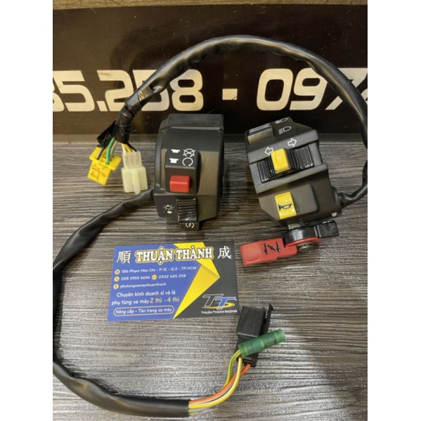 Cùm công tắc Viva zin hãng / Gắn sport có đề (có tay e) - Su Sport/Xipo/RGV/Satria2k/RGX