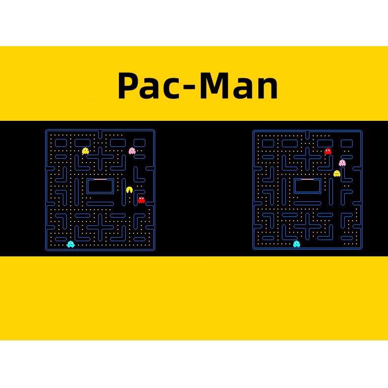 Miếng Dán Phản Quang Họa Tiết Pac Man Dễ Thương Vui Nhộn Trang Trí Thân Xe / Xe Hơi / Laptop / Máy Tính Bảng /