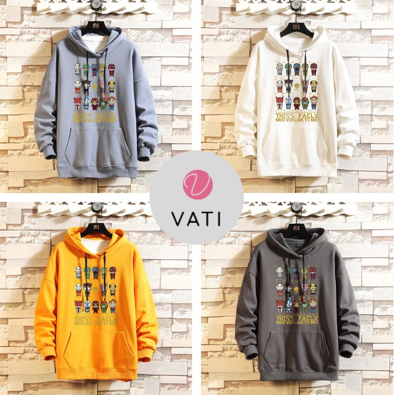 Áo Hoodie Nam Nữ Unisex Dài Tay Phong Cách Harajuku Cá Tính Chất Nỉ Bông Nhiều Màu-VATI | BigBuy360 - bigbuy360.vn