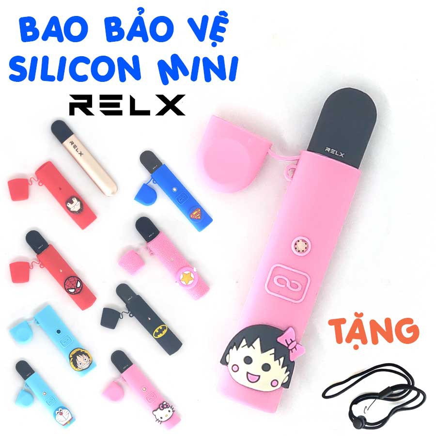 Bao bảo vệ điện thoại Pod Relx 1 4 Maruko mini vỏ silicon chống sốc tặng dây đeo clip thực tế