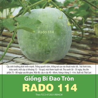 Hạt giống Bí đao trái tròn 0.2gr dễ trồng , sai trái