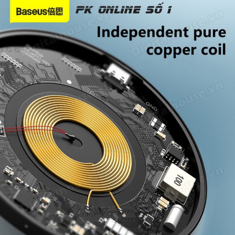 Bộ sạc không dây Baseus Magsafe Sạc nhanh 15W cho iphone 12 Thiết kế tương lai