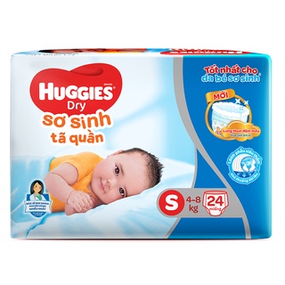 Tã Quần Sơ Sinh Huggies Dry Newborn S24 - 24 Miếng