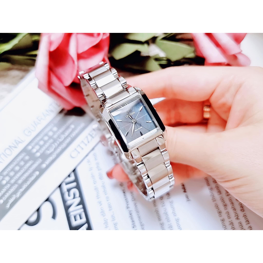 Đồng Hồ Nữ CITIZEN Eco-Drive EW5551-56N Chính Hãng Tặng Dây Da Cao Cấp