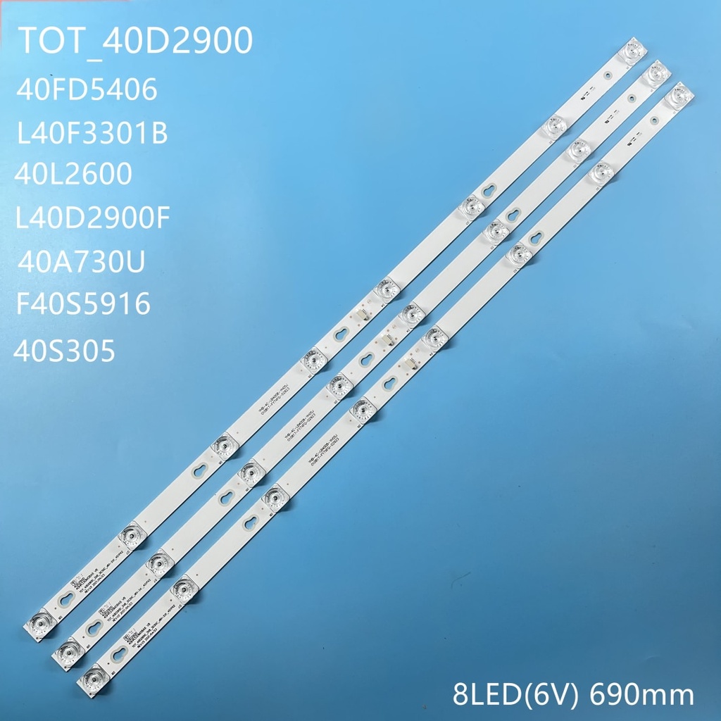 3 Cái / bộ Bộ Đèn Nền Cho TCL 40inch LED40S4900 Brandnew Plug and Play