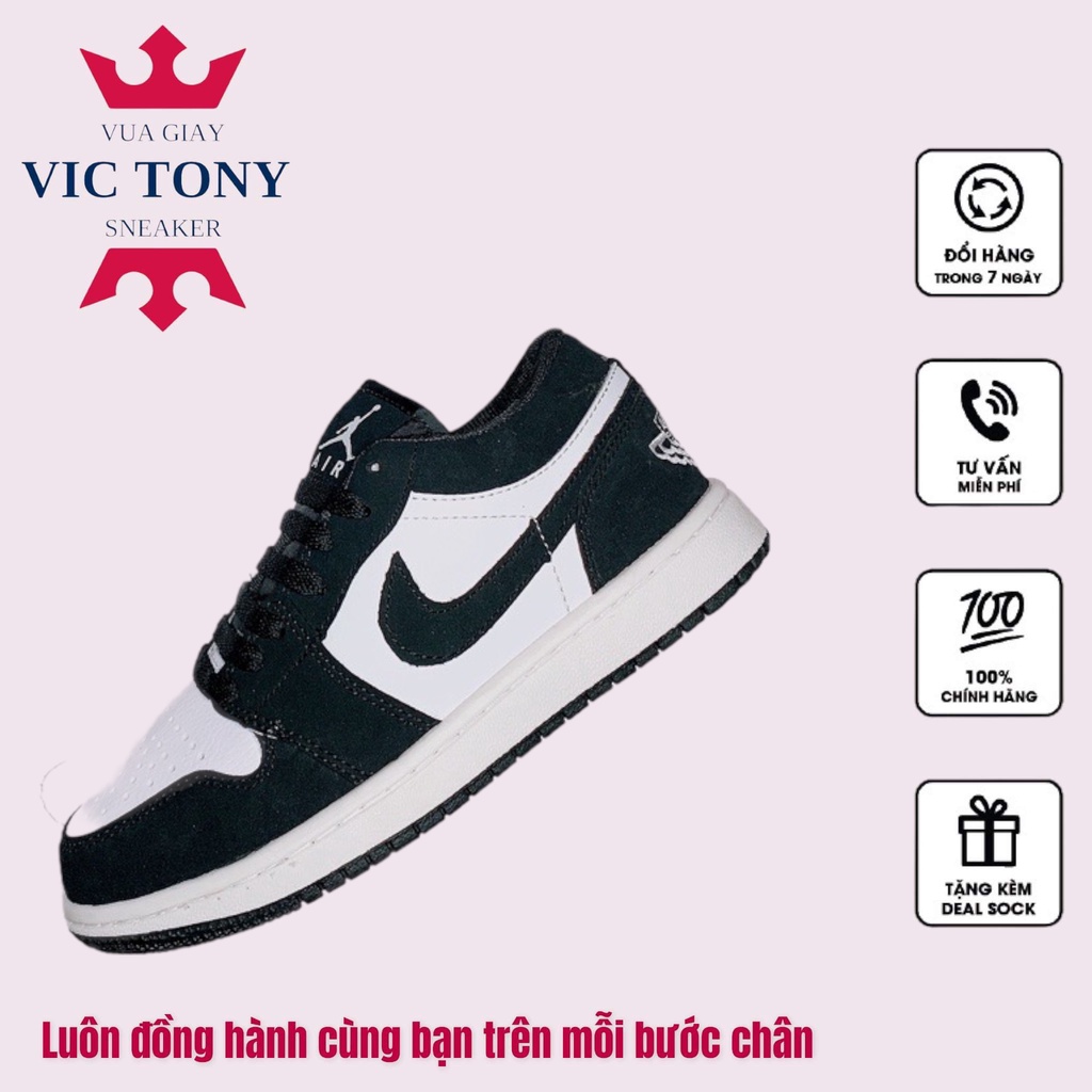 [XẢ DỊCH] Giày 𝐉𝐨𝐫𝐝𝐚𝐧 1 low panda màu đen trắng nam nữ, Giày JD1 low panda bản đẹp màu đen trắng basic full box bill | BigBuy360 - bigbuy360.vn