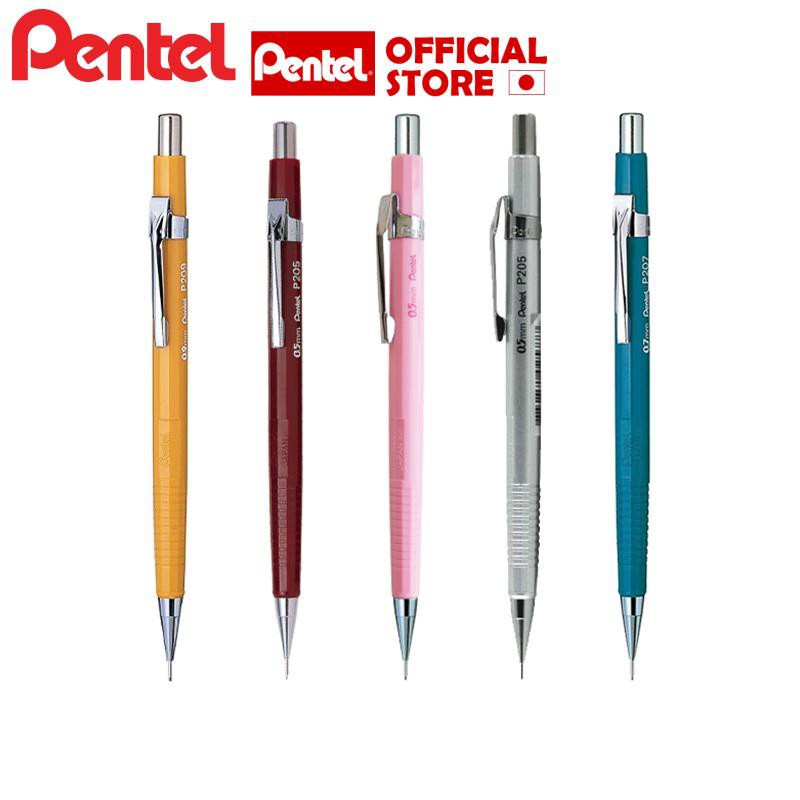 Bút chì kim Pentel P205| Vỏ Kim Loại| Kích Cỡ Ngòi 0.5mm