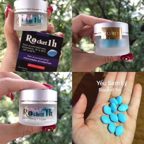 Rocket 1h Tăng Cường Sính Lý, Bổ Thận Tráng Dương- Kéo Dài Tới 1H + Tặng Bao Cao Su Durex Performa