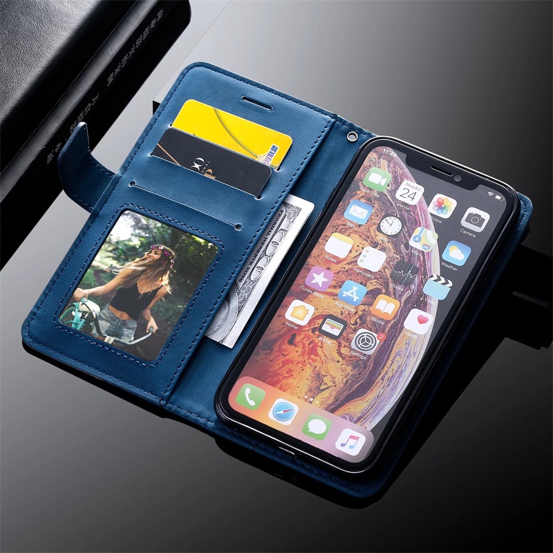 Bao Da Điện Thoại Nắp Lật Cho Huawei Honor P Smart Enjoy 7S 9lite 2019 10lite P20lite P30 Mate30 Pro Lite Nova4E Mate20lite Nova5ipro Đứng