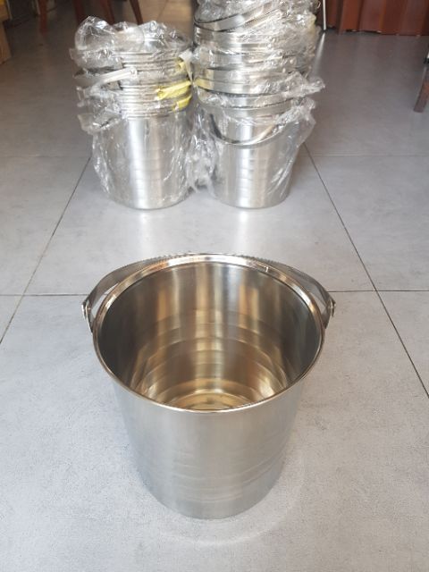 Xô đá inox có qua 20 cm