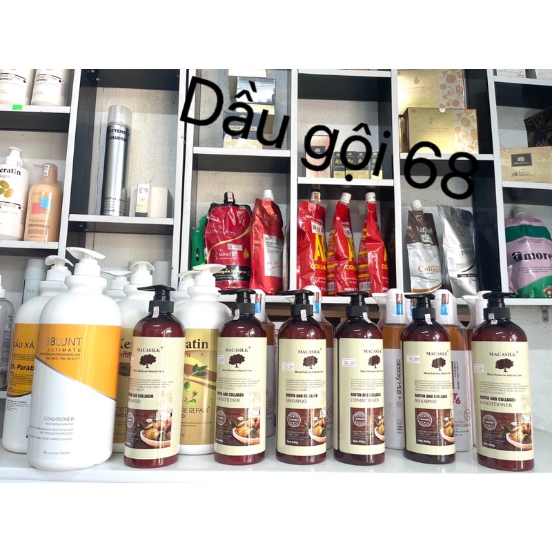 Dầu cặp gội xả Macasilk 800ml mẫu mã mới tinh chất từ quả maca và các hương liệu từ thiên nhiên phù hợp cho mọi loại tóc