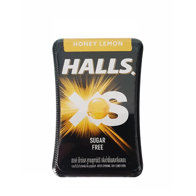 Kẹo ngậm Halls Xs 4 vị RedBulls, bạc hà, chanh, chanh mật ong