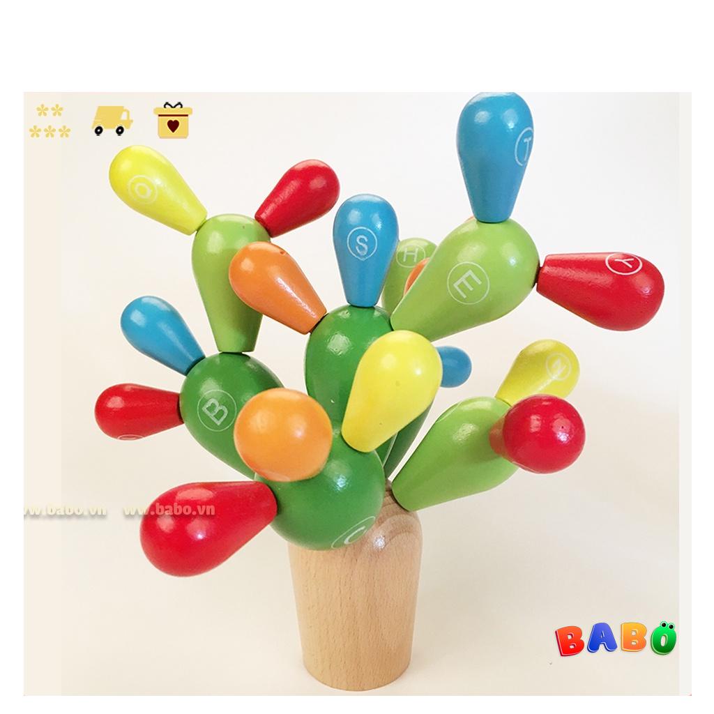 Bộ Lắp Ghép Cây Xương Rồng Theo Chữ CáI Sáng Tạo Cho Bé - TG56