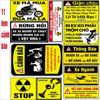 TEM CẢNH BÁO CHỐNG NƯỚC 2 LỚP