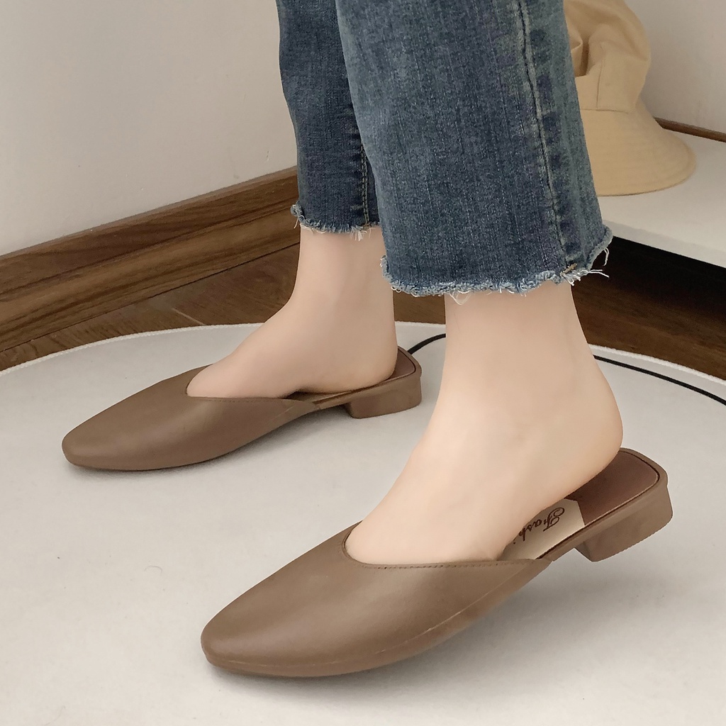 Giày Cao Gót Da Mũi Nhọn Thời Trang Cho Nữ