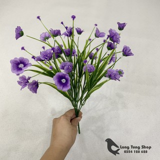 Bụi hoa cánh bướm màu tím - Hoa giả trang trí cao cấp