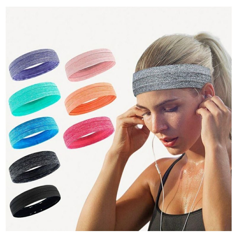 Băng đô thể thao, tập gym thể hình, chạy bộ, yoga thấm mồ hôi nam nữ