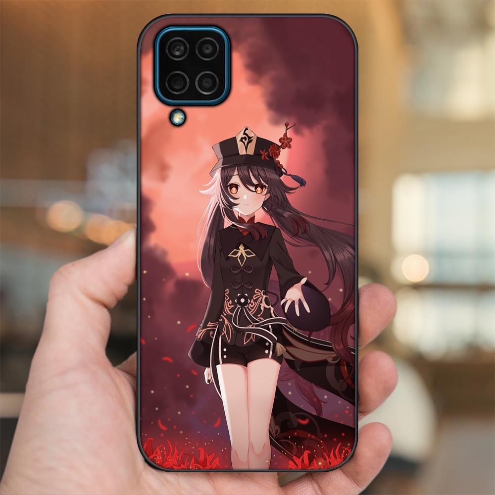 Ốp lưng Samsung M32, M33, M53, M62 viền đen in hình Hutao Genshin Impact