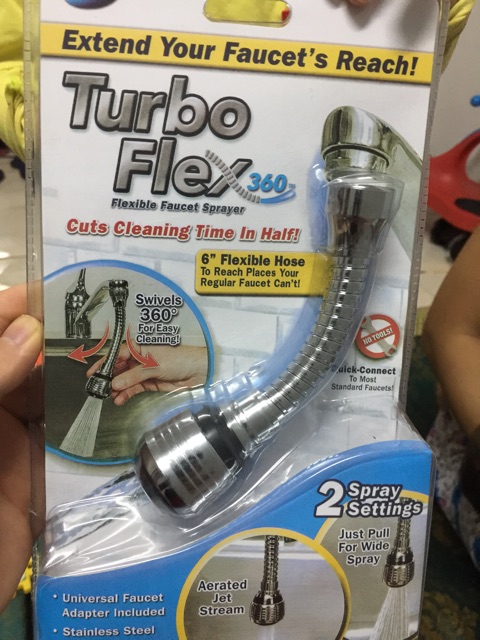 Vòi tăng áp Turbo Flex 360