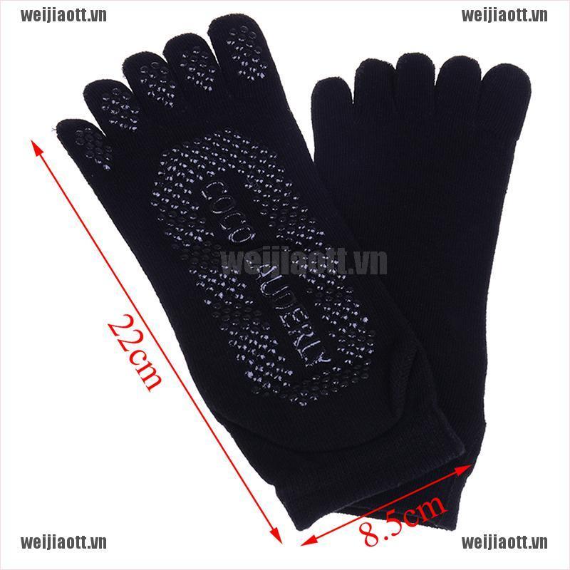 Set tất &amp; găng tay cotton chống trơn trượt chuyên dụng cho tập yoga Màu ngẫu nhiên