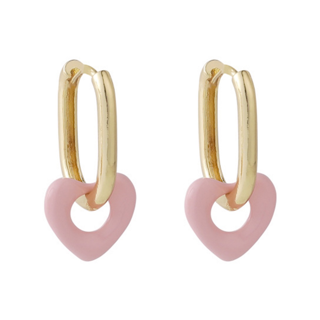 [Ts] Khuyên Tai Lủng Lẳng Xỏ Lỗ Xỏ Khuyên Màu Kẹo Ngọt Trang Sức Đi Dạo