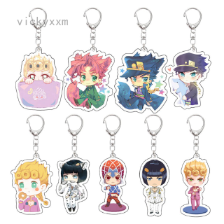 Móc Khóa Nhựa Acrylic Hai Mặt Hình vickyxxm JOJO's Bizarre Adventure