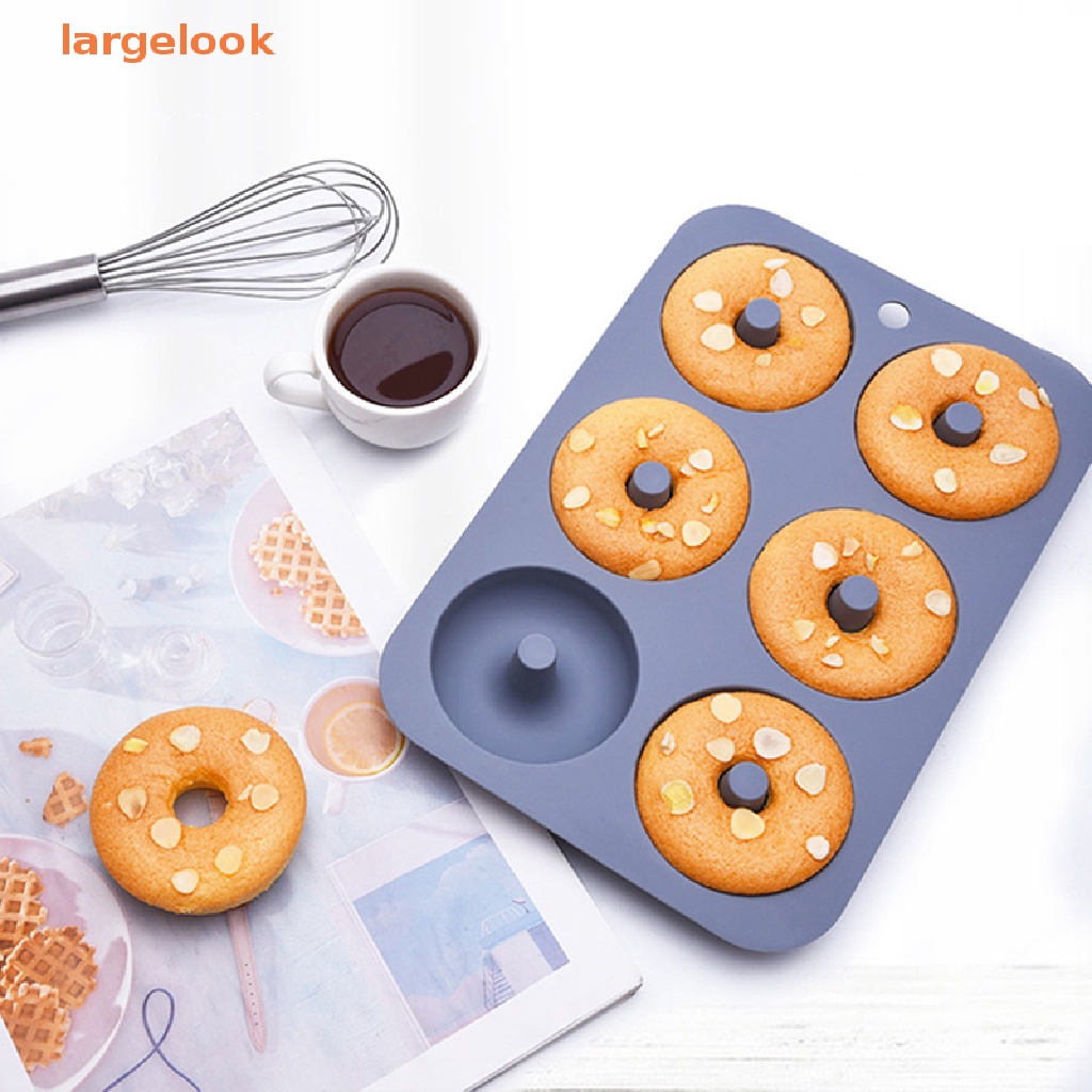 1 Khuôn Silicone Làm Bánh Donut 6 Lỗ Tiện Dụng
