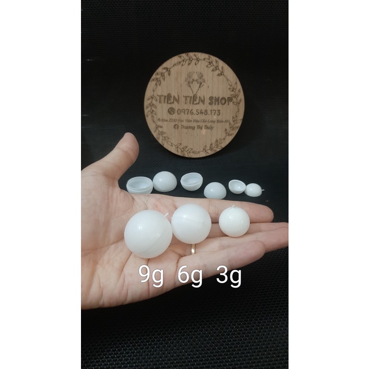 Vỏ nhựa dạng viên hoàn, viên nang chọn size