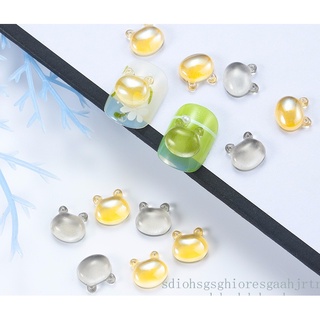 Charm Mặt Gấu Thủy Tinh Trang Trí Móng