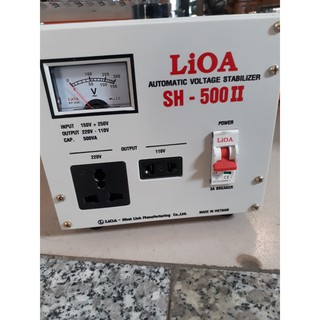 ổn áp lioa 0,5kw giải 130-250 thế hệ 2 100% dây đồng