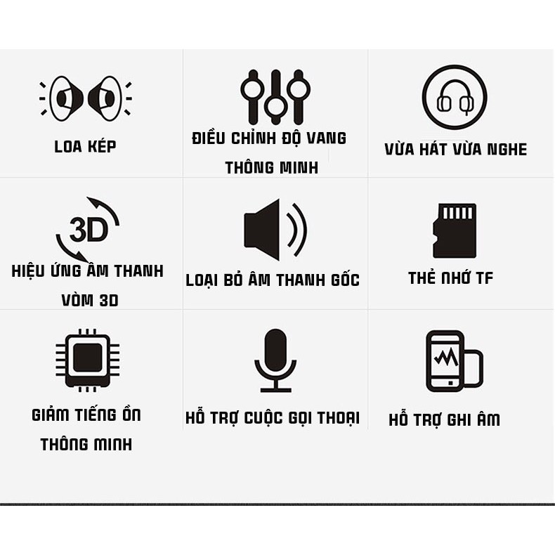 Mic hát karaoke không dây Loa Bluetooth với âm thanh ấm karaoke cầm tay mini hát hát hay nhất hiện nay cam kết bảo hành